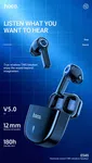 Hoco ES45 Harmony Sound TWS Wireless Headset with Charging Case (Black) - Available at AfnoBazar Nepal