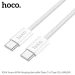 Hoco X104 Source 60W Charging Data Cable Type-C to Type-C (L=1m) - Available at AfnoBazar Nepal