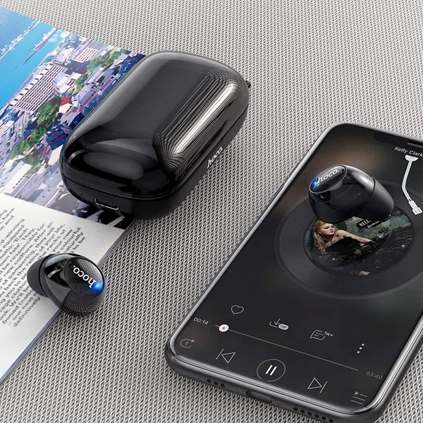 Hoco ES52 Delight Wireless BT Headset (Black) - Available at AfnoBazar Nepal