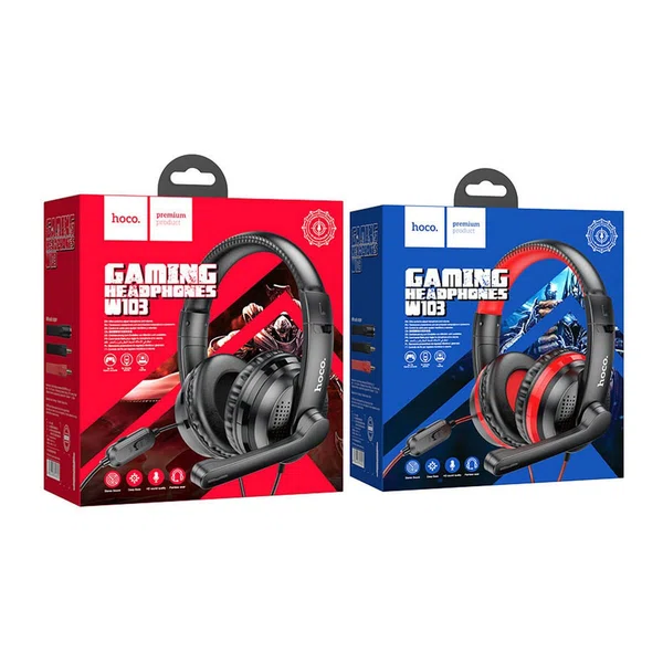 Hoco Headphones W103 Magic Tour Gaming Headset - Available at AfnoBazar Nepal