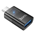Hoco UA36B Type-C Male to USB Female OTG Transparent Adapter - Available at AfnoBazar Nepal