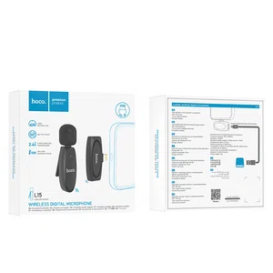 Hoco L15 Lavalier Wireless Digital Microphone for iPhone - Available at AfnoBazar Nepal