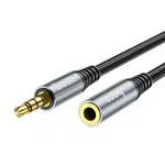 Hoco UPA20 3.5mm Male to Female Audio Extension Cable, Length:1m (Black) - Available at AfnoBazar Nepal