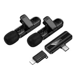 Hoco L20A Fair Dual-Mic Wireless Microphone (iP/Type-C) - Available at AfnoBazar Nepal
