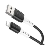Hoco X82 iP Silicone Charging Data Cable (Black) - Available at AfnoBazar Nepal