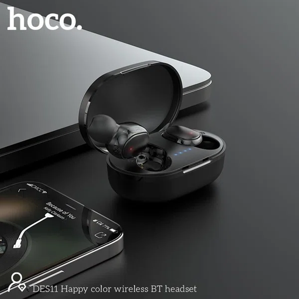 Hoco DES11 Happy Color Wireless BT Headset - Available at AfnoBazar Nepal