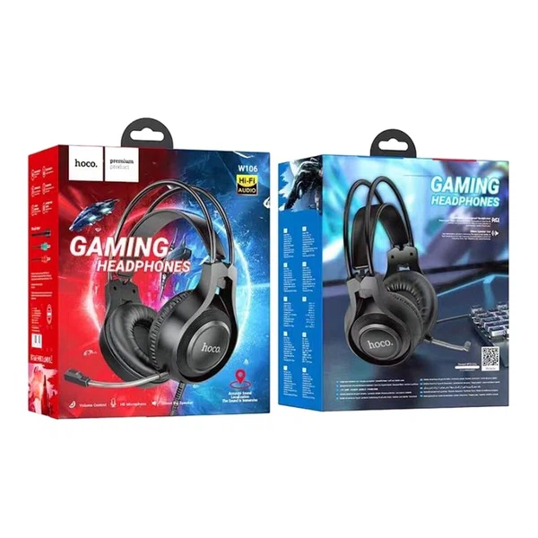 Hoco W106 Tiger Pro Gaming Wired Headset - Available at AfnoBazar Nepal
