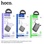 Hoco Q20 Fountain 22.5W+PD20W Fully Compatible Power Bank with Digital Display and Cable (10000mAh) - Available at AfnoBazar Nepal