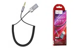 Hoco DUP02 InCar Bluetooth Audio Receiver Spring Cable - Available at AfnoBazar Nepal