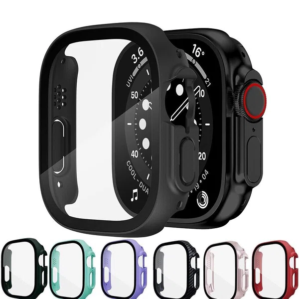 Hoco iWatch Ultra WS6 Shadow Series Film Integrated Protective Case (49mm) - Available at AfnoBazar Nepal