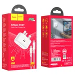 Hoco C91B Founder Single Port PD20W Charger Set (C to iP) (UK) - Available at AfnoBazar Nepal