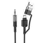 Hoco UPA23 2 in 1 Type-C+USB Digital Audio Conversion Cable - Available at AfnoBazar Nepal