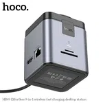 Hoco HB49 Effortless 9-in-1 Type-C Hub with Magnetic Wireless Charging (PD100W) - Available at AfnoBazar Nepal