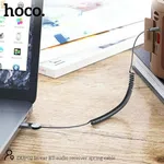 Hoco DUP02 InCar Bluetooth Audio Receiver Spring Cable - Available at AfnoBazar Nepal