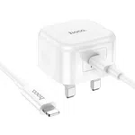 Hoco C91B Founder Single Port PD20W Charger Set (C to iP) (UK) - Available at AfnoBazar Nepal
