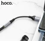 Hoco LS36 USB to 3.5mm AUX Female External Sound Card Cable (12cm) - Available at AfnoBazar Nepal