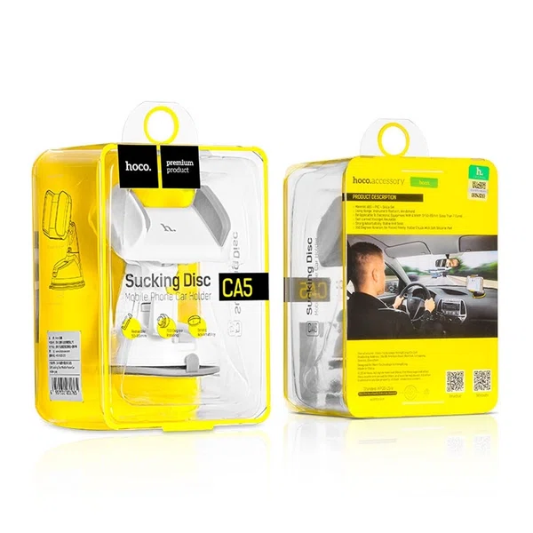 Hoco Car Holder CA5 Cellphone Clip Suction Mount - Available at AfnoBazar Nepal