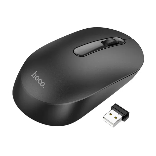 Hoco GM14 Platinum 2.4G Business Wireless Mouse (Black) - Available at AfnoBazar Nepal