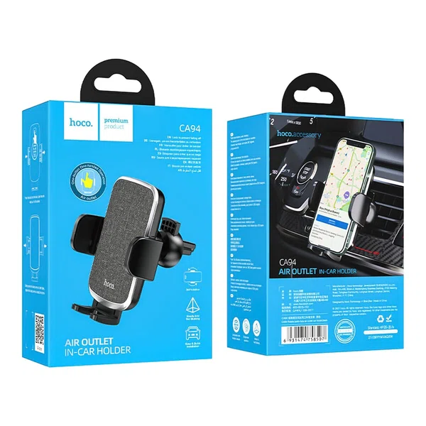 Hoco Car Holder CA94 Polaris for Air Outlet - Available at AfnoBazar Nepal