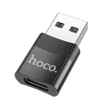 Hoco UA17 USB Male to Type-C Female USB2.0 Adapter - Available at AfnoBazar Nepal