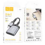 Hoco UA25 2-in-1 Card Reader Type-C - Available at AfnoBazar Nepal