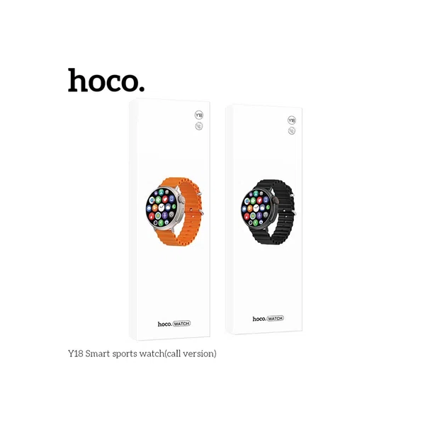 Hoco Y18 1.52 Inch Smart Sports Watch (Call Version) - Available at AfnoBazar Nepal
