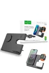 Hoco CQ1 Geek Folding 3-in-1 Magnetic Wireless Fast Charger (for iWatch) - Available at AfnoBazar Nepal
