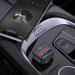 Hoco E59 Car Charger Promise QC3.0 BT FM Transmitter - Available at AfnoBazar Nepal