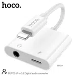 Hoco DUP05 iPhone to iPhone + 3.5mm Digital Audio Converter - Available at AfnoBazar Nepal