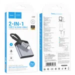 Hoco LS40 Type-C to Dual Type-C Digital Audio Converter - Available at AfnoBazar Nepal