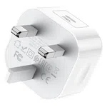 Hoco C91B Founder Single Port PD20W Charger (UK) - Available at AfnoBazar Nepal
