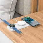 Hoco CQ6 Step 3 in 1 Wireless Fast Charger for SAM Watch - Available at AfnoBazar Nepal