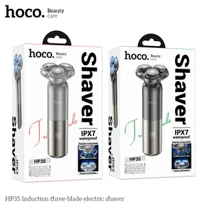 Hoco HP35 Electric Shaver with Three Blades (Black) - Available at AfnoBazar Nepal
