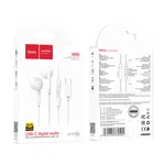 Hoco M95 Type-C Wire Controlled Earphones with Mic (White) - Available at AfnoBazar Nepal