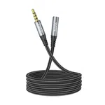 Hoco UPA20 3.5mm Male to Female Audio Extension Cable, Length:1m (Black) - Available at AfnoBazar Nepal