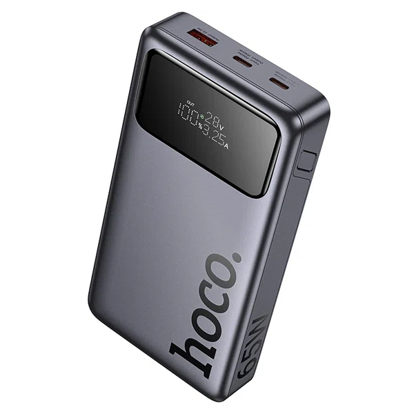 Hoco Q40 Leader PD 65W Power Bank with Digital Display Dark 25000mAh - Available at AfnoBazar Nepal