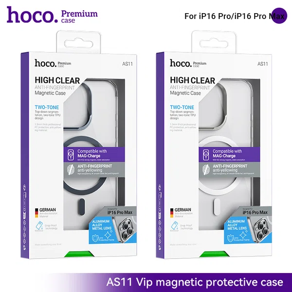 Hoco Magnetic Protective Case iPhone 16 Pro Max (AS11) - Available at AfnoBazar Nepal