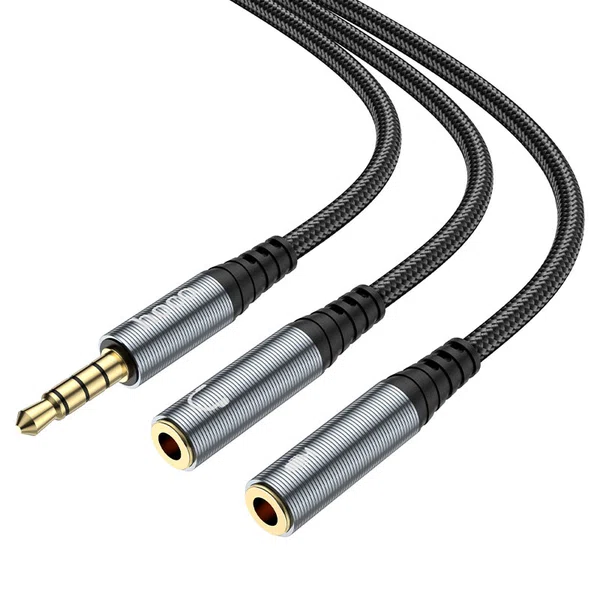 Hoco UPA21 Cable Audio Adapter 3.5mm Male to 3.5mm Female - Available at AfnoBazar Nepal