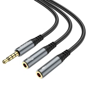 Hoco UPA21 Cable Audio Adapter 3.5mm Male to 3.5mm Female - Available at AfnoBazar Nepal