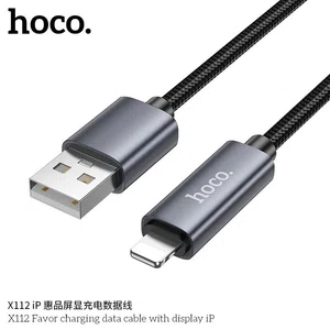 Hoco X112 iP Fast Charging Cable with LED Digital Display - Available at AfnoBazar Nepal