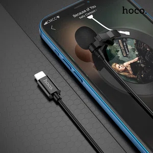 Hoco L14 Lavalier Microphone for Lightning (2m Cable) - Available at AfnoBazar Nepal