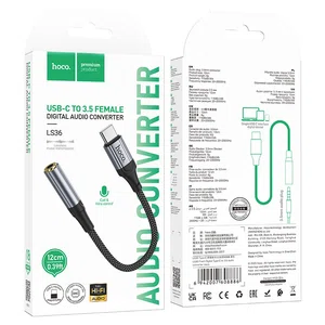 Hoco Adapter Type-C to 3.5mm LS36 Fresh Audio Converter - Available at AfnoBazar Nepal