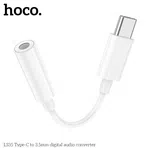 Hoco LS35 Type-C to 3.5mm Adapter Audio Converter with Microphone and Wire Control Support - Available at AfnoBazar Nepal