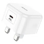 Hoco C91B Founder Single Port PD20W Charger (UK) - Available at AfnoBazar Nepal