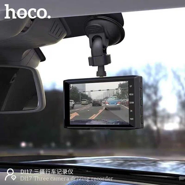Hoco DI17 3 Camera Driving Recorder - Available at AfnoBazar Nepal