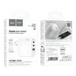Hoco C115 Header PD65W Three-Port (2C1A) Dock Only (US) - Available at AfnoBazar Nepal