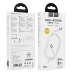 Hoco Cable Type-C to Type-C X51 High-Power 100W Charging Data Sync 2m - Available at AfnoBazar Nepal