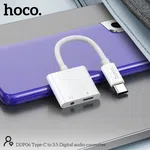 Hoco DUP06 Type-C to Type-C + 3.5mm Digital Audio Converter - Available at AfnoBazar Nepal