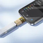 Hoco UA36B Type-C Male to USB Female OTG Transparent Adapter - Available at AfnoBazar Nepal