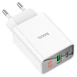 Hoco Wall Charger C100A PD20W + QC3.0 EU Dock - Available at AfnoBazar Nepal